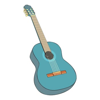 illustration classic guitar