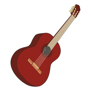 illustration classic guitar