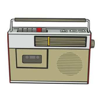 illustration cassette player