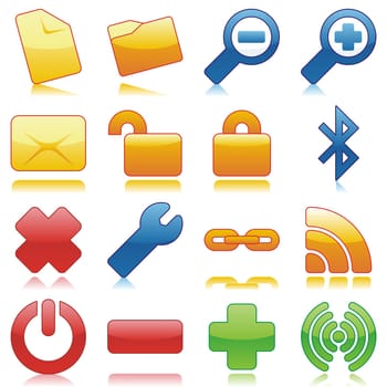 isolated internet icons