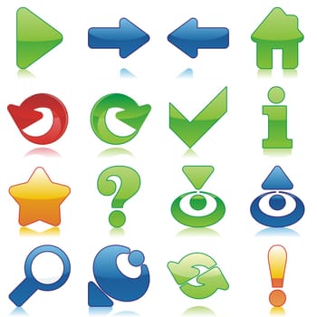 isolated internet icons