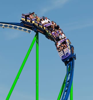 Roller coaster at Munich's Oktoberfest