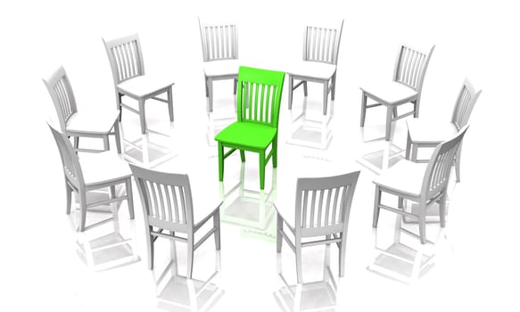 The Interrogation - White Green