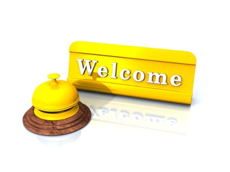 Welcome Concept - Gold on White 02