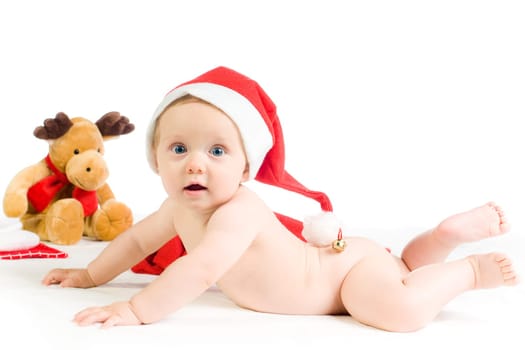 Baby with Santa Hat