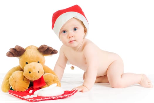 Baby with Santa Hat