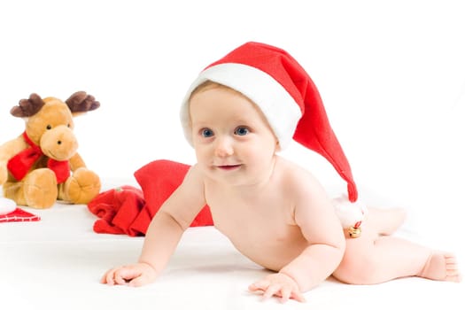 Baby with Santa Hat