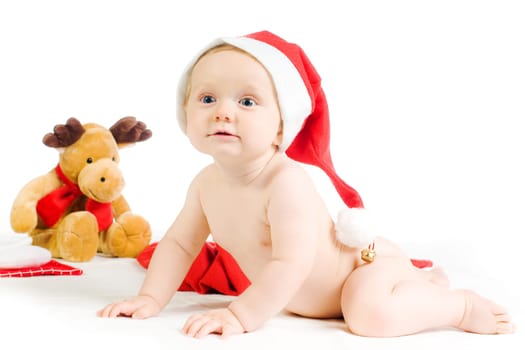 Baby with Santa Hat