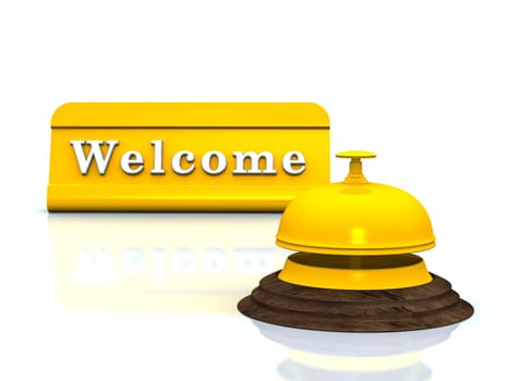 Welcome Concept - Gold on White 02