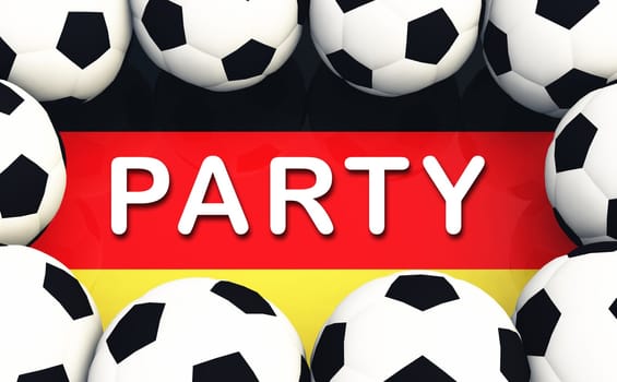 3D Germany Football Party