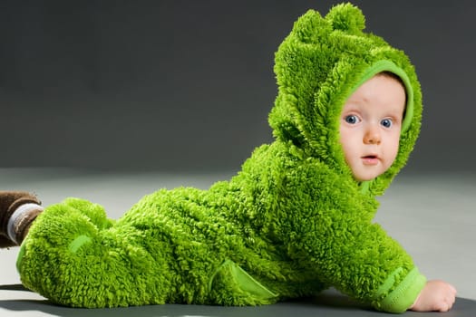 Baby in Frog Costume