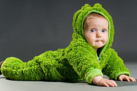 Baby in Frog Costume