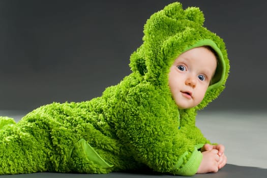 Baby in Frog Costume