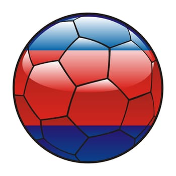 cambodia flag on soccer ball