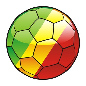 congo flag on soccer ball
