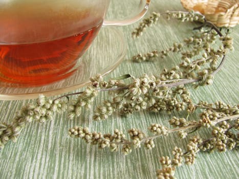 Tea with mugwort