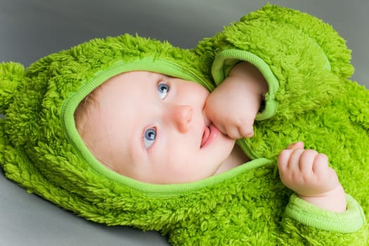 Baby in Frog Costume