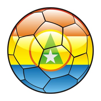 cabinda flag on soccer ball