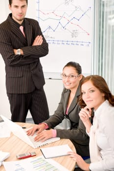 Business meeting - group of people in office