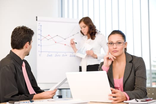 Business meeting - group of people in office