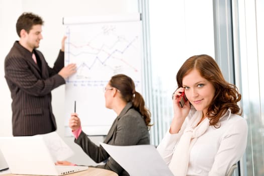Business meeting - group of people in office