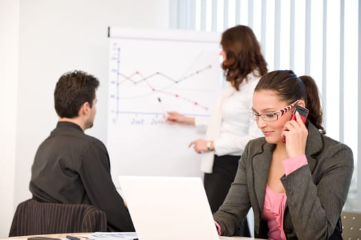 Business meeting - group of people in office