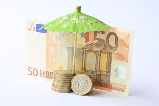 Symbolic image of the euro crisis Ireland