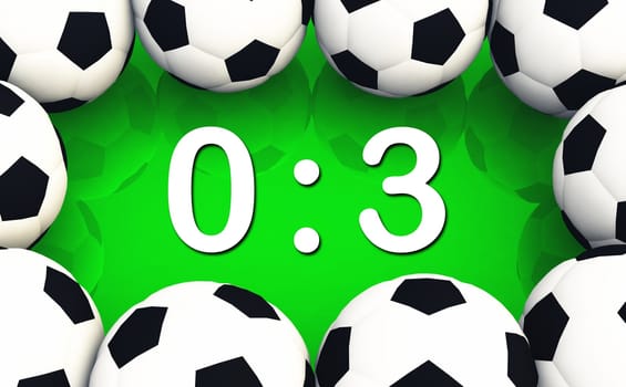 Soccer Match Result 0 to 3