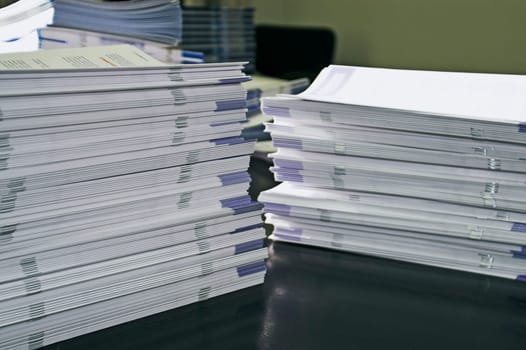 Piles of Handout Pamphlets