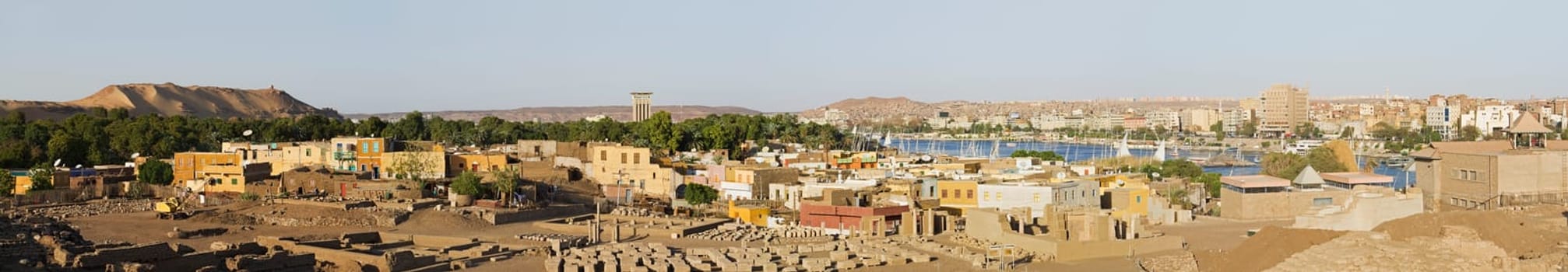 Elephantine Island near Aswan in Egypt