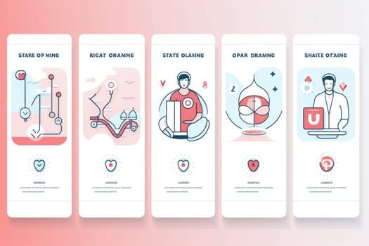 Health care ux ui application. Generative AI.