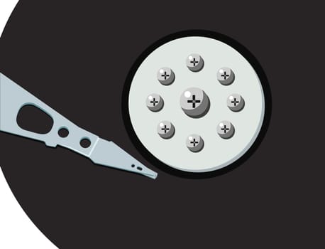 hard disc - detail