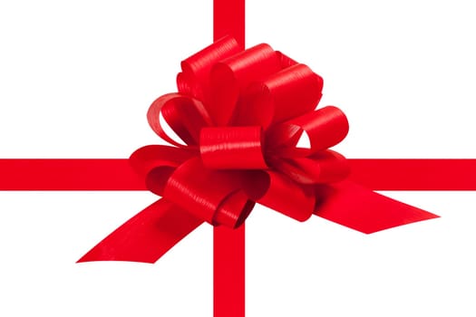 red ribbon with exact clipping path