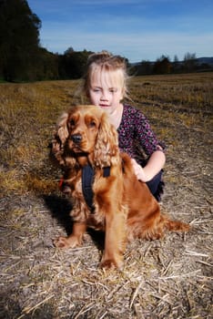 Girl with dog