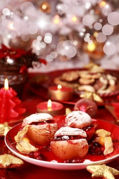 Baked apples for Christmas