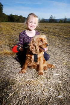 Girl with dog