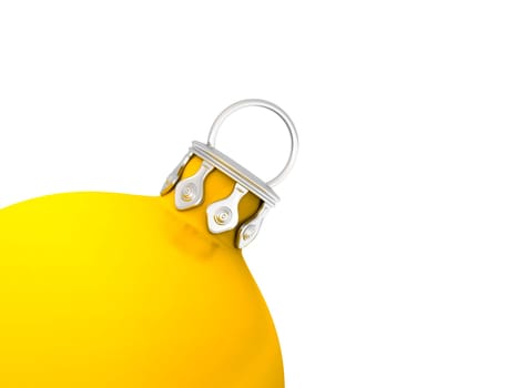 Christmas Ornament Detail 02 Gold Yellow