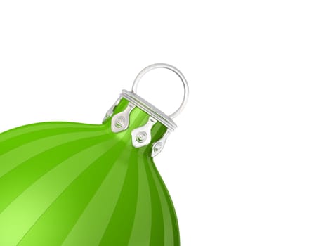Christmas tree bauble in detail 02 Green