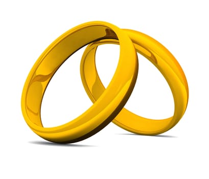 Two Gold Wedding Rings 02