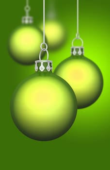 Christmas baubles background 04 green