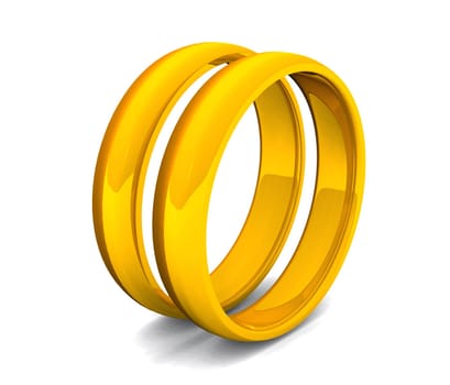 Two Gold Wedding Rings 06