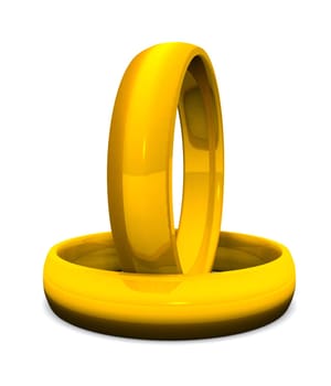 Two Gold Wedding Rings 04