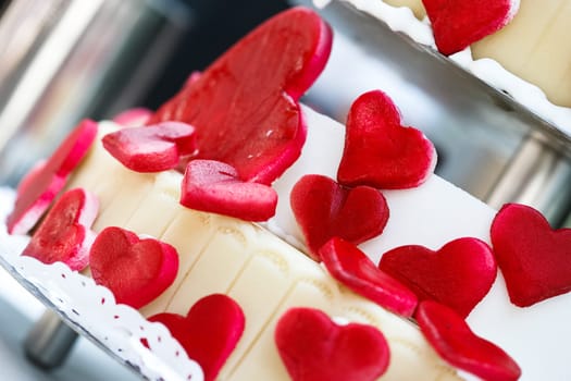 Heart cake,shallow depth of field