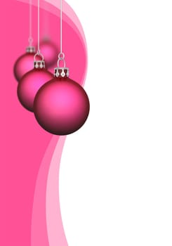 Christmas balls with waves red 01