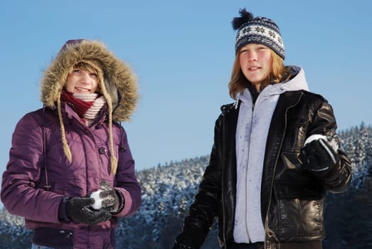 Snowball fight