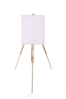 Easel with canvas