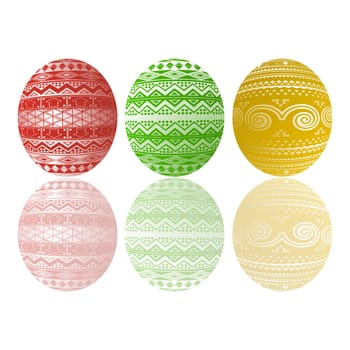 Three Easter eggs