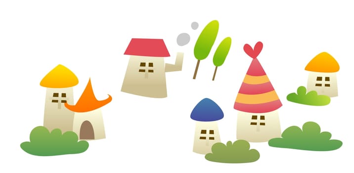 cartoon house