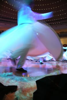 Mevlana dervishes dancing in the museum