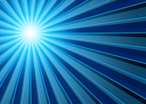 Background - Rays of Light Blue Black